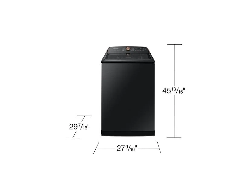 Samsung WA54CG7550AV 5.4 cu. ft. Extra-Large Capacity Smart Top Load Washer with Pet Care Solution and Auto Dispense System in Brushed Black - Image 2