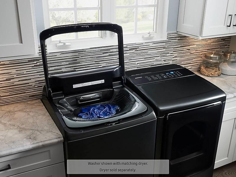 Samsung WA54M8750AV 5.4 cu. ft. Top Load Smart Washer with Integrated Touch Controls and activewash™ in Black Stainless Steel - Image 9