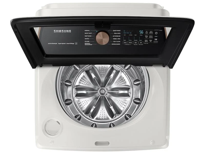 Samsung WA55A7300AE 5.5 cu. ft. Extra-Large Capacity Smart Top Load Washer with Super Speed Wash in Ivory - Image 12