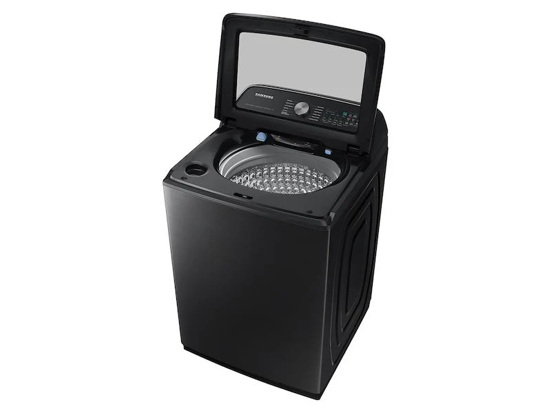 Samsung WA55CG7100AVUS 5.5 cu. ft. Extra-Large Capacity Smart Top Load Washer with Super Speed Wash in Brushed Black - Image 4