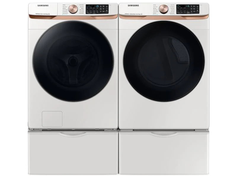 Samsung WF50BG8300AEUS 5.0 cu. ft. Extra Large Capacity Smart Front Load Washer with Super Speed Wash and Steam in Ivory - Image 9