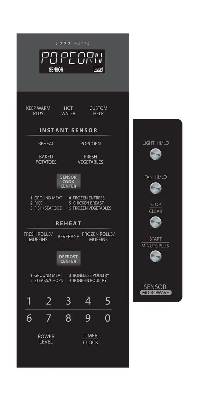 Sharp R1514TY 1.5 cu. ft. 1000W Sharp Stainless Steel Over-the-Range Carousel Microwave Oven - Image 3