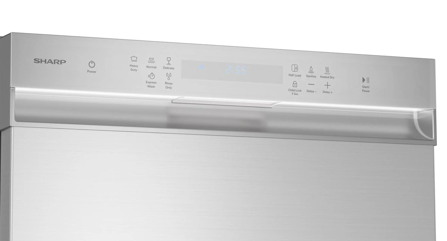 SDW6504MS Sharp 24 in. Stainless Steel Hybrid 52dB Dishwasher - Image 2