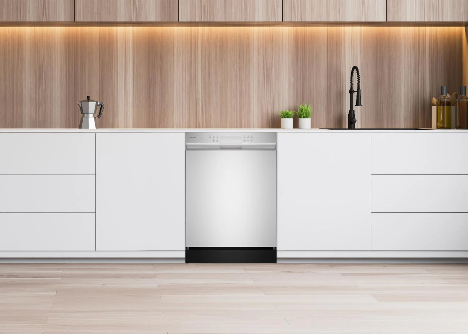 SDW6504MS Sharp 24 in. Stainless Steel Hybrid 52dB Dishwasher - Image 5