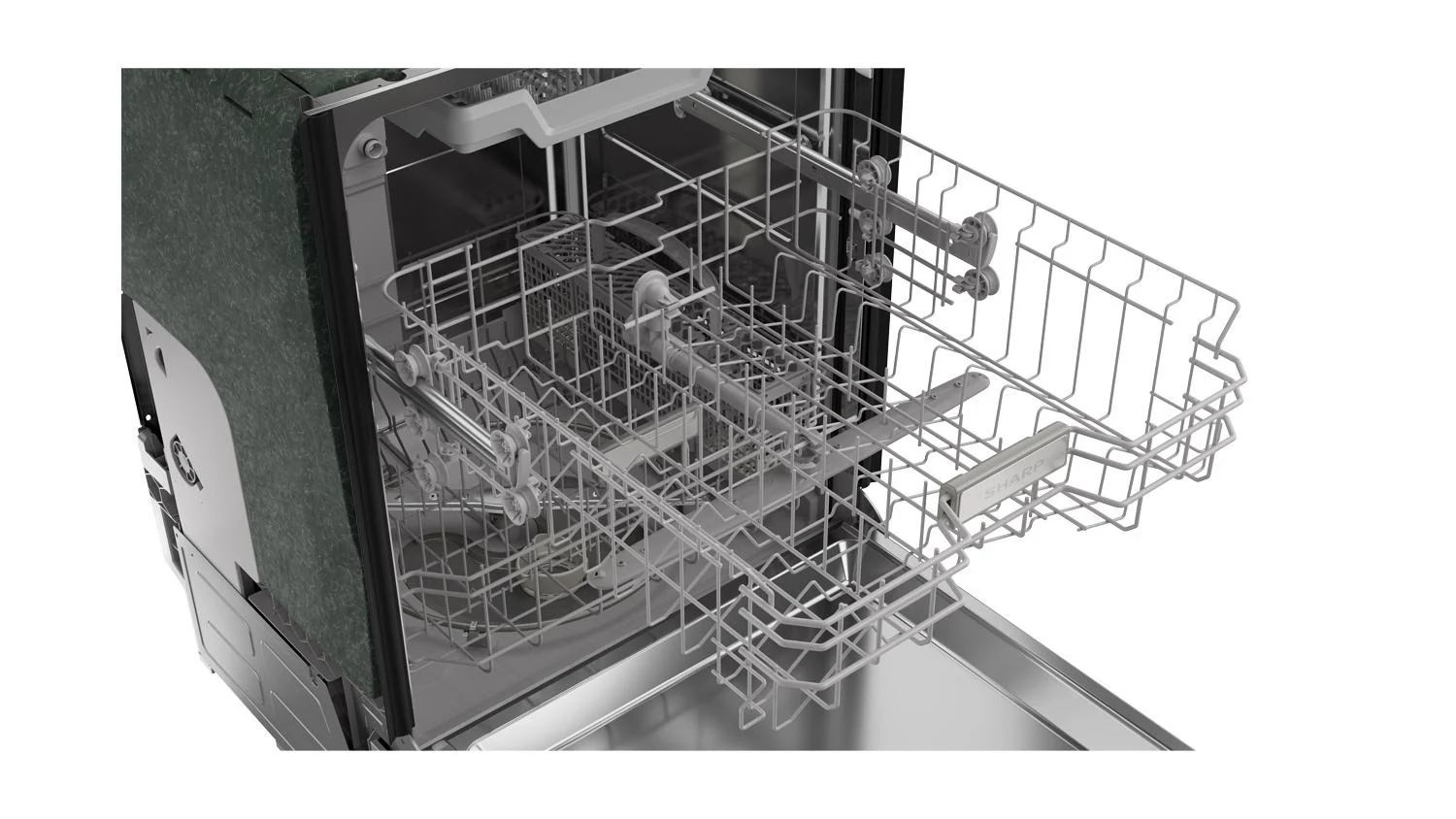 Sharp SDW6506JS 24 in. Slide-In Stainless Steel Hybrid 49 dB Dishwasher - Image 7