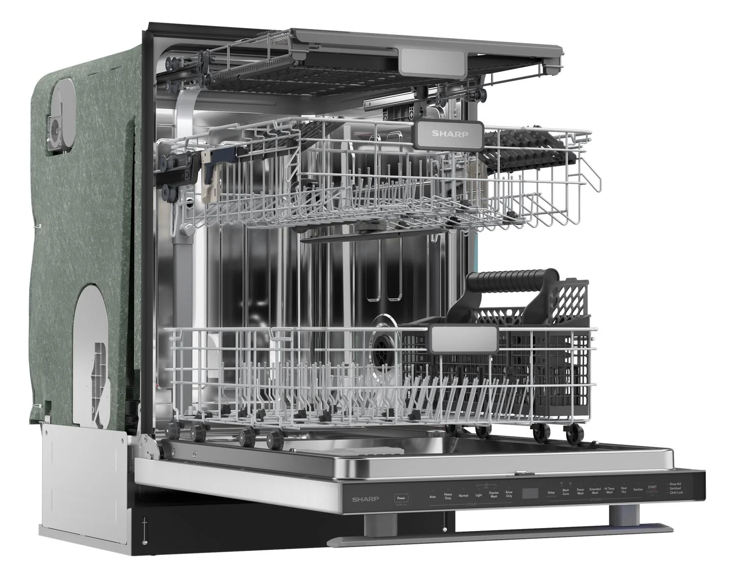 SDW6736MS Sharp 24 in. Stainless Steel 47dB Dishwasher - Image 31