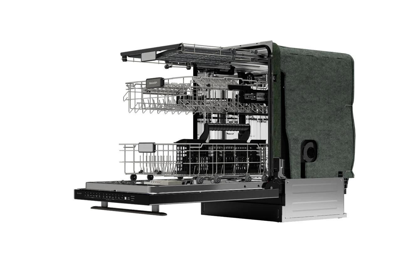 Sharp SDW6757ES 24 in. Slide-In Stainless Steel 45 dB Dishwasher - Image 5