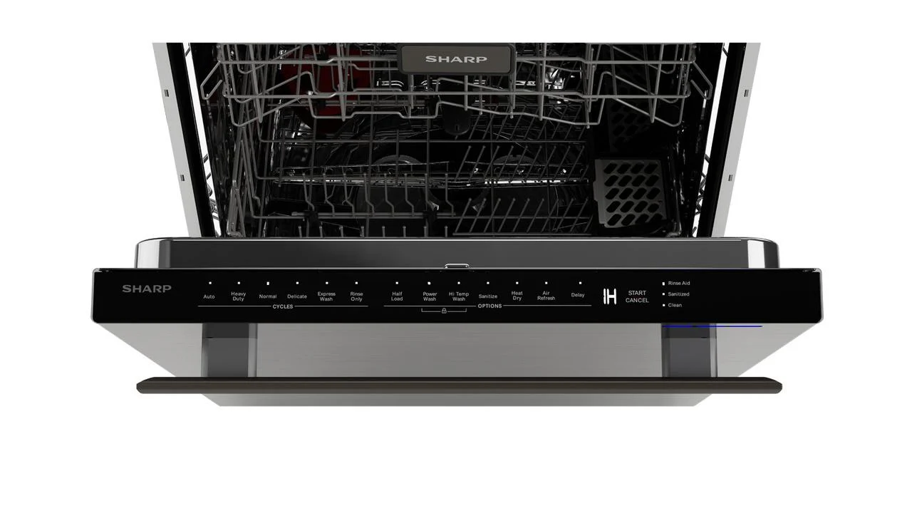 Sharp SDW6757ES 24 in. Slide-In Stainless Steel 45 dB Dishwasher - Image 7