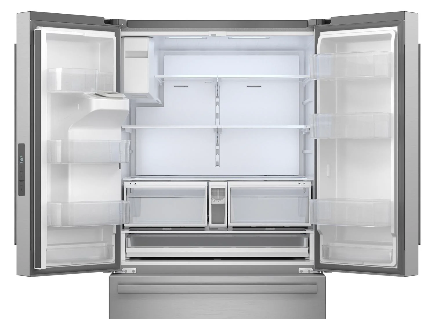 SJF2955KS Sharp French 3-Door Refrigerator with Water Dispenser - Image 2