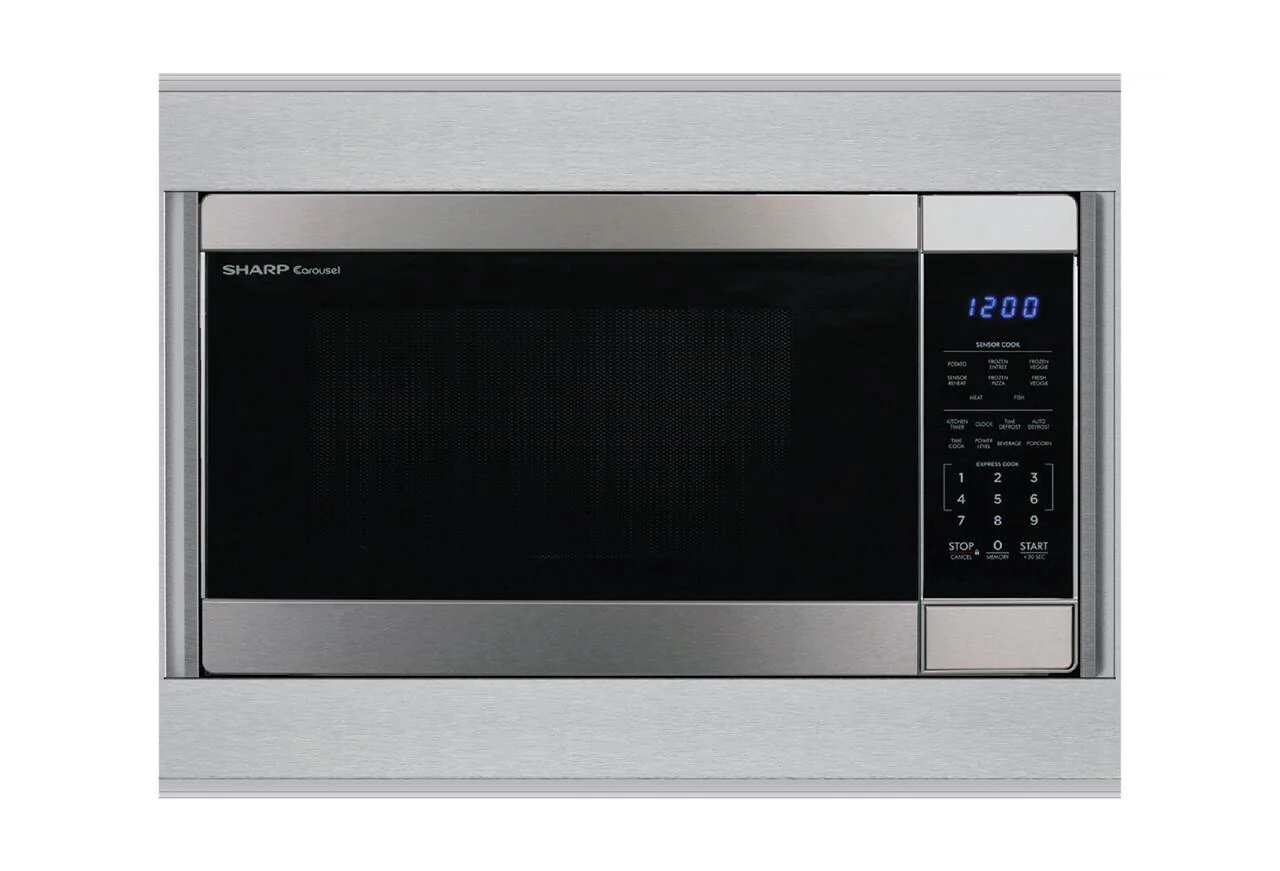 SKM427F9HS Sharp 27 in. Built-In Microwave Trim Kit - Image 3