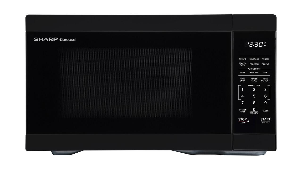 Sharp SMC1161HB 1.1 cu. ft. Black Countertop Microwave Oven - Image 5