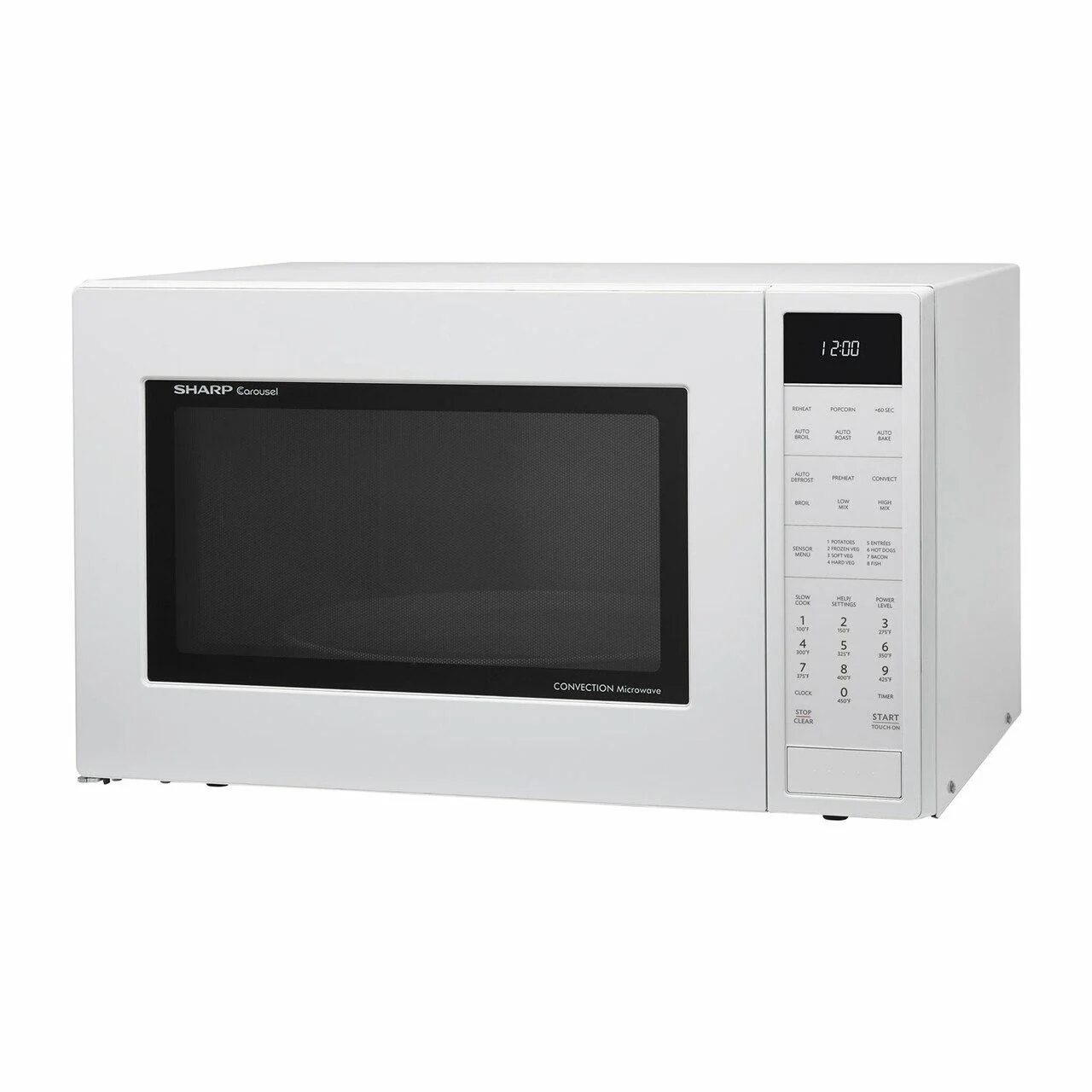 Sharp SMC1585BW 1.5 cu. ft. 900W Sharp White Carousel Convection + Microwave Oven - Image 2