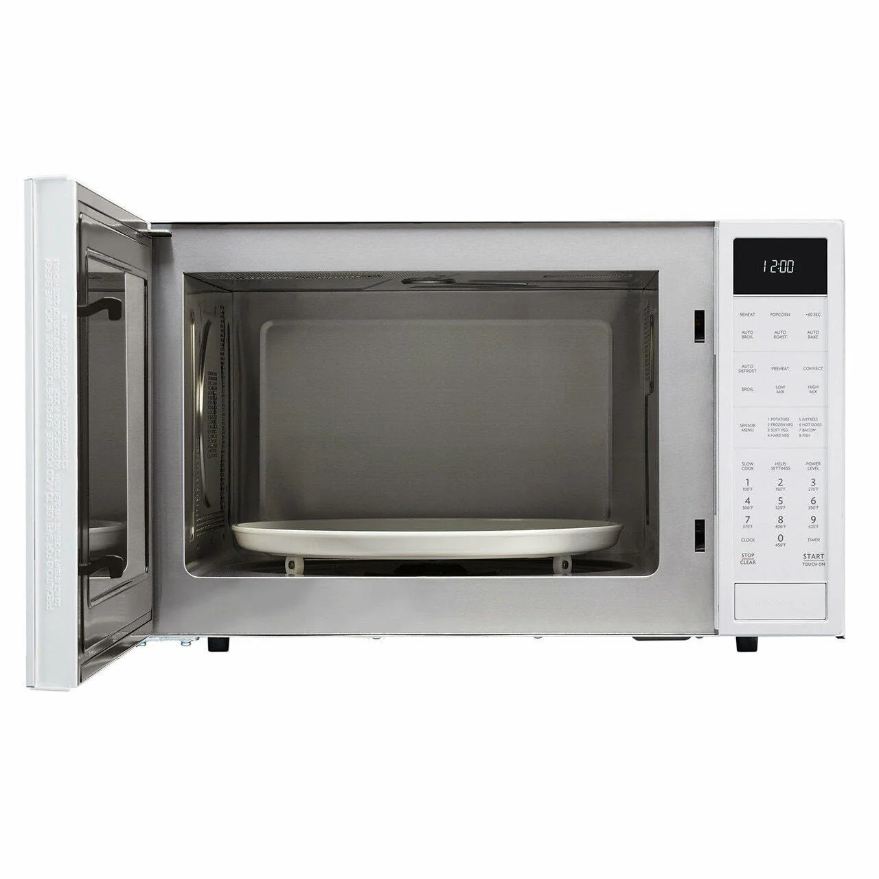 Sharp SMC1585BW 1.5 cu. ft. 900W Sharp White Carousel Convection + Microwave Oven - Image 6