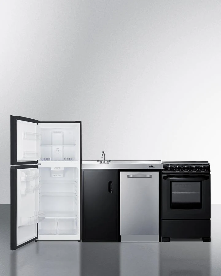 Summit ACK80HT 80" Wide All-in-one Kitchenette With Range and Dishwasher - Image 5