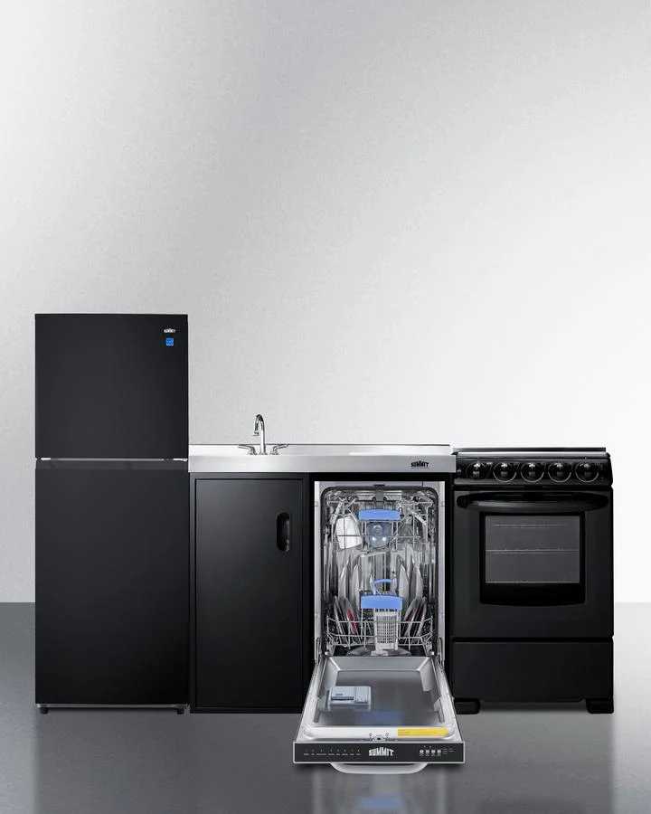 Summit ACK80HT 80" Wide All-in-one Kitchenette With Range and Dishwasher - Image 6