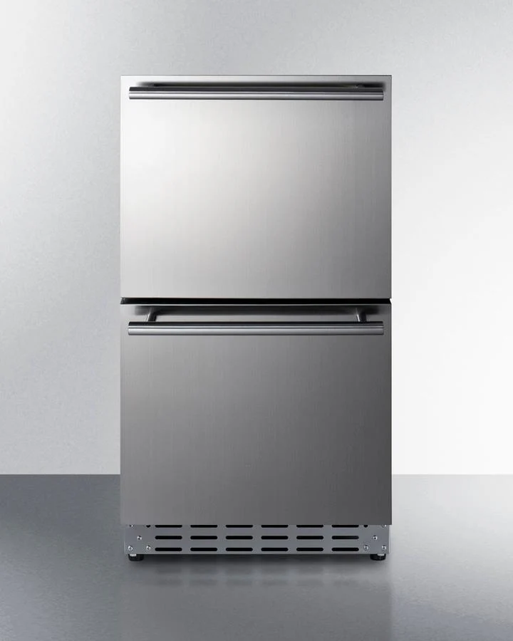 Summit ADRD18OS 18" Wide Outdoor 2-drawer All-refrigerator, ADA Compliant