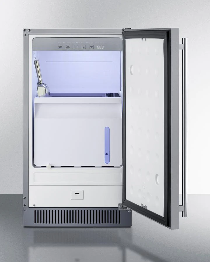 Summit BIM182ADA 18" Wide Clear Icemaker, ADA Compliant - Image 3
