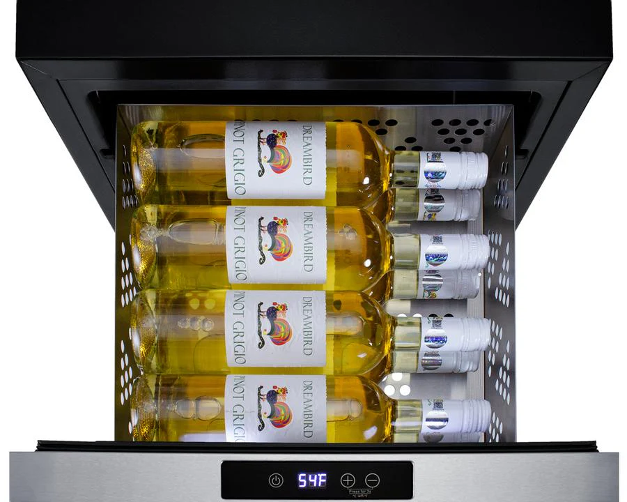 Summit COOL1D 18" Wide Built-in Wine/beverage Cooler Drawer - Image 9