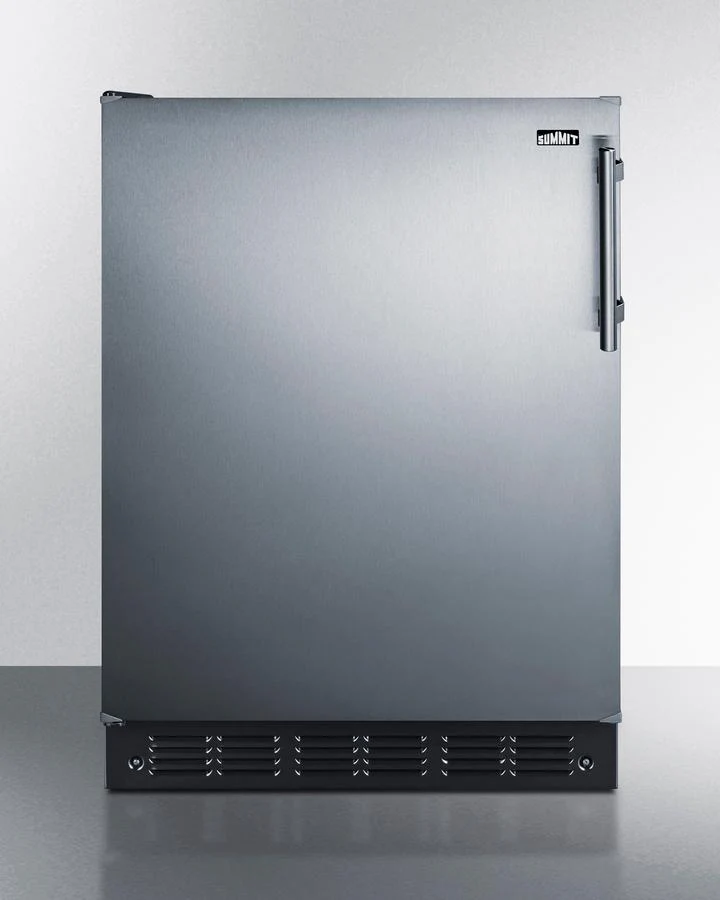 Summit CT66BK2SSLHD 24" Wide Refrigerator-freezer