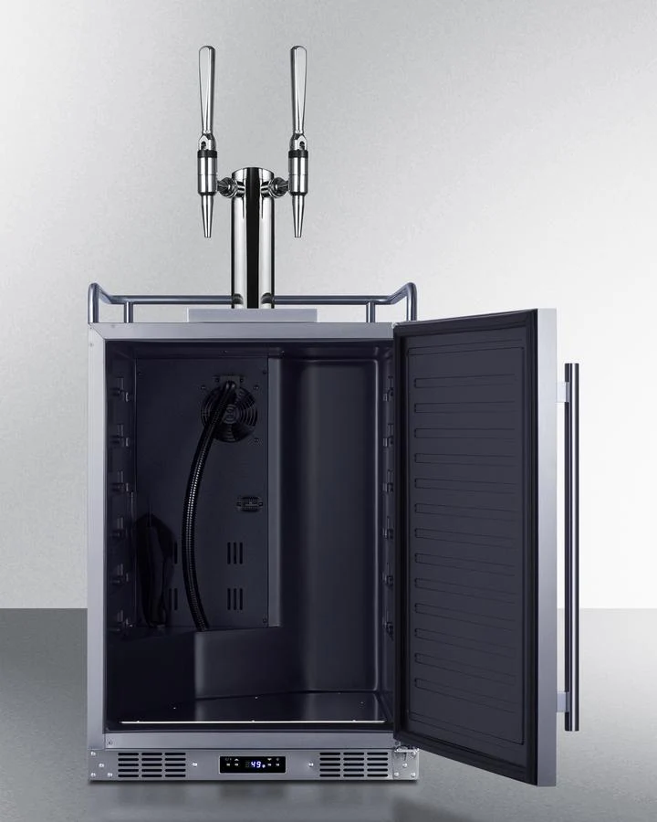 Summit SBC682NCFTWIN 24" Wide Built-in Nitro Coffee Kegerator - Image 8