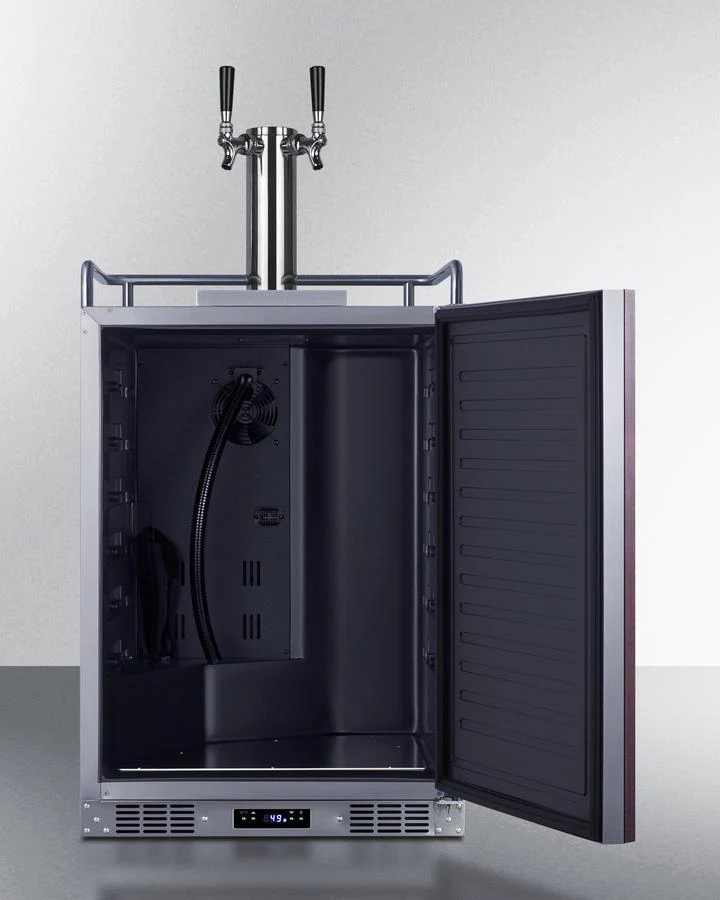 Summit SBC682PNRCFTWIN 24" Wide Built-in Cold Brew Coffee Kegerator (panel Not Included) - Image 5