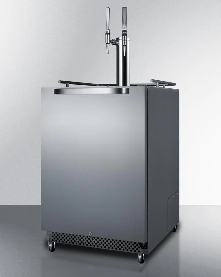 Summit SBC695OSNCFTWIN 24" Wide Built-in Outdoor Nitro-infused Coffee Kegerator - Image 2