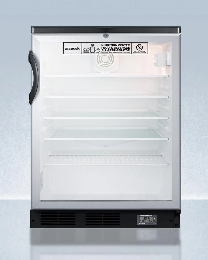 Summit SCR600BGLNZ 24" Wide All-refrigerator