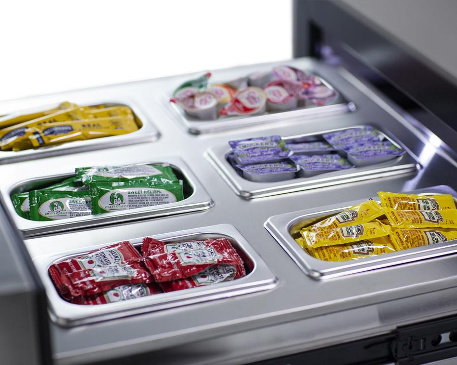 Summit SCR615TDCSS 24" Wide Built-in Commercial Beverage Refrigerator With Top Drawer - Image 13