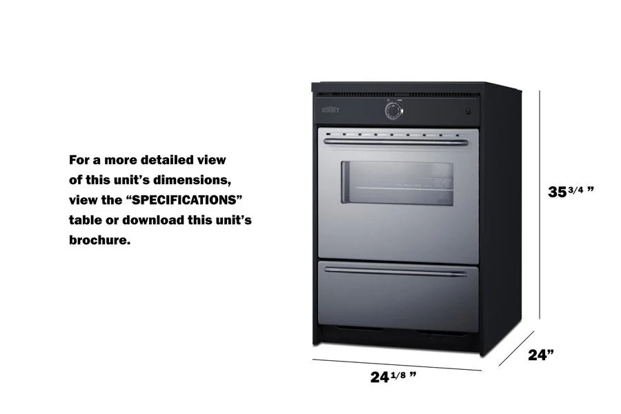 Summit TEM665BW 24" Wide Induction Range - Image 7