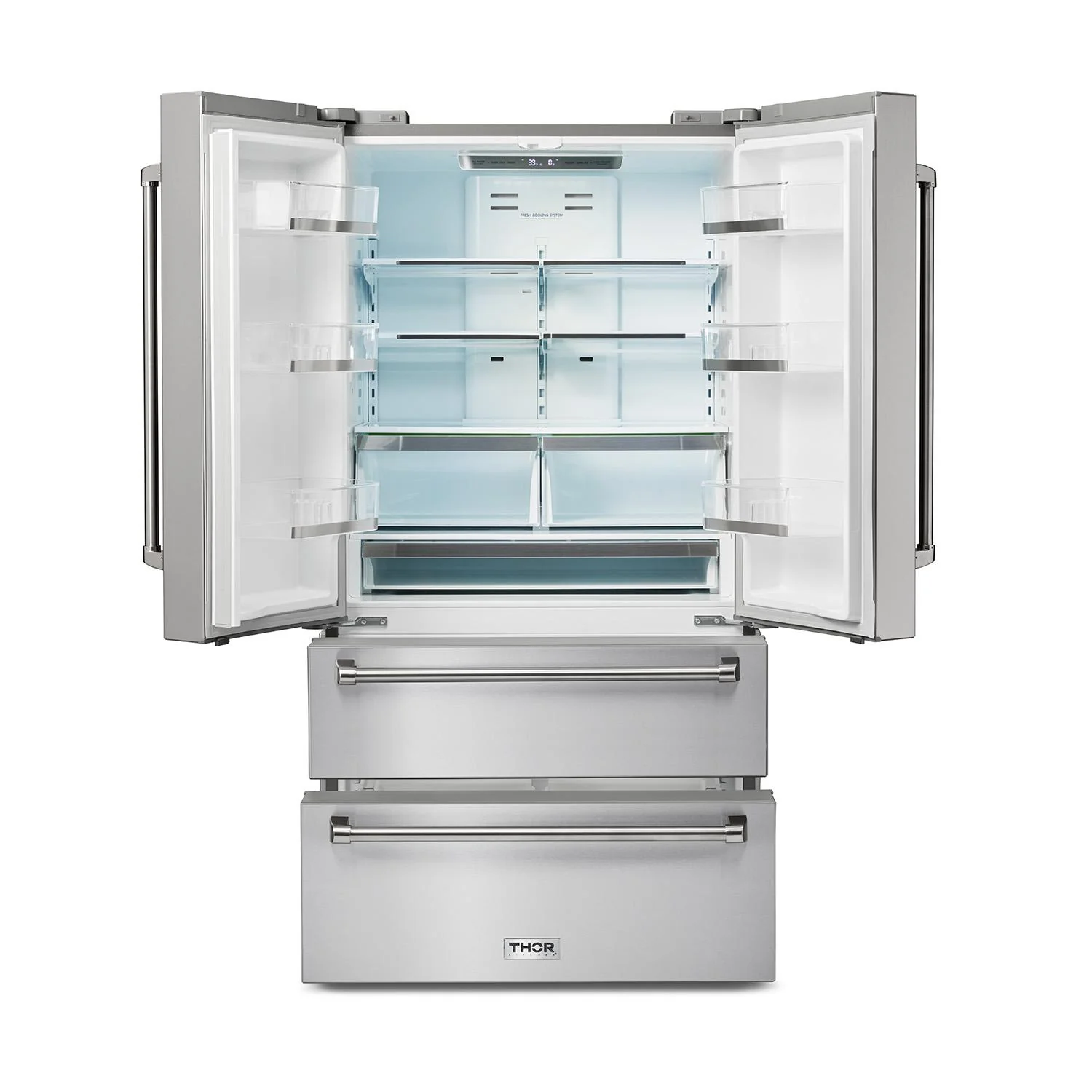TRF3602 Thor Kitchen 36 Inch Professional French Door Refrigerator With Freezer Drawers - Model Trf3602 - Image 4