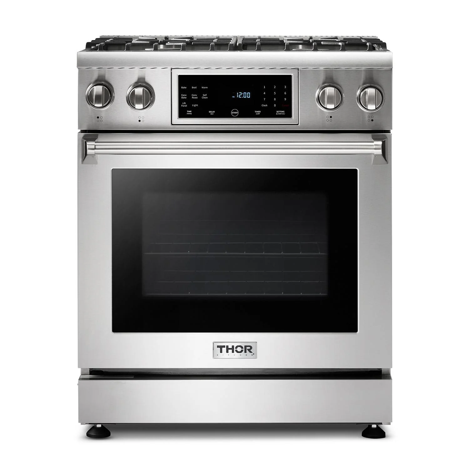 TRG3001LP Thor Kitchen 30-inch Tilt Panel Professional Liquid Propane Range