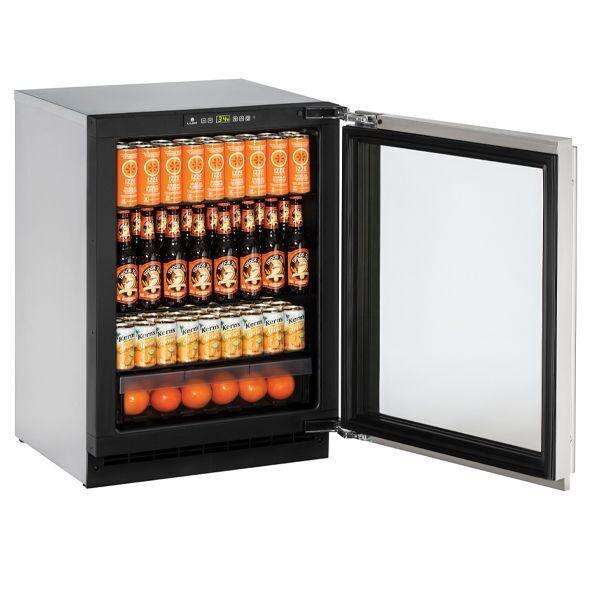 U-Line U2224RGLS15B 2224rgl 24" Refrigerator With Stainless Frame Finish and Lock (115 V/60 Hz)
