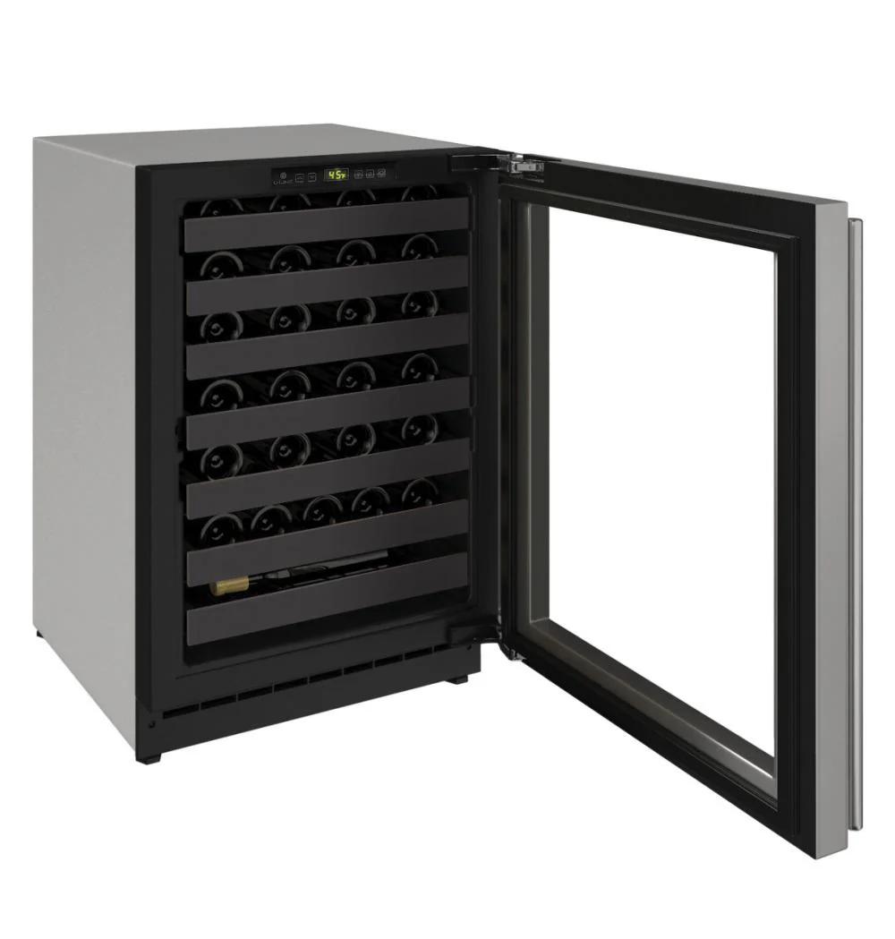 U-Line U2224WCS00A 2224wc 24" Wine Refrigerator With Stainless Frame Finish and Field Reversible Door Swing (115 V/60 Hz) - Image 4