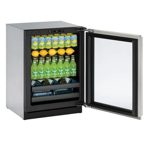 U-Line U3024BEVS00B 3024bev 24" Beverage Center With Stainless Frame Finish and Field Reversible Door Swing (115 V/60 Hz Volts /60 Hz Hz) - Image 2
