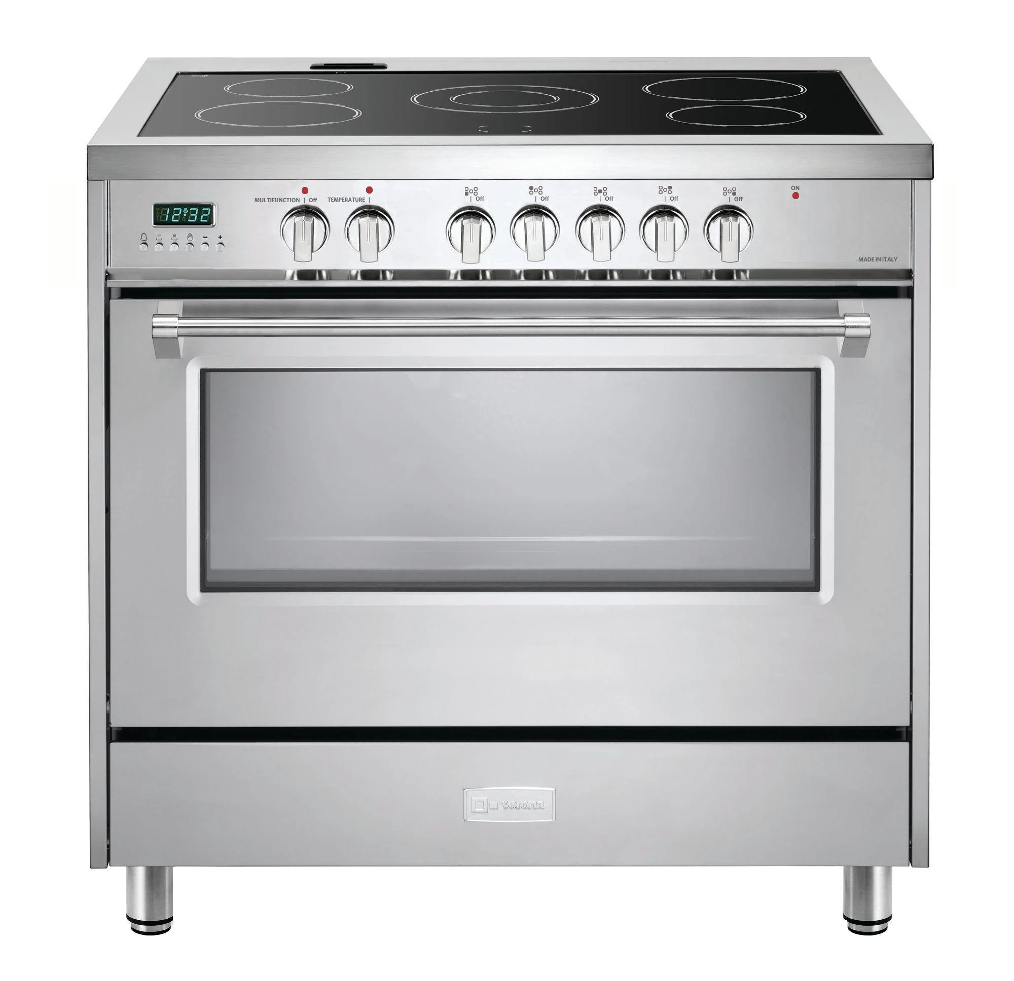 Verona VDFSEE365SS Designer 36" Electric Glass Top Range - Stainless Steel