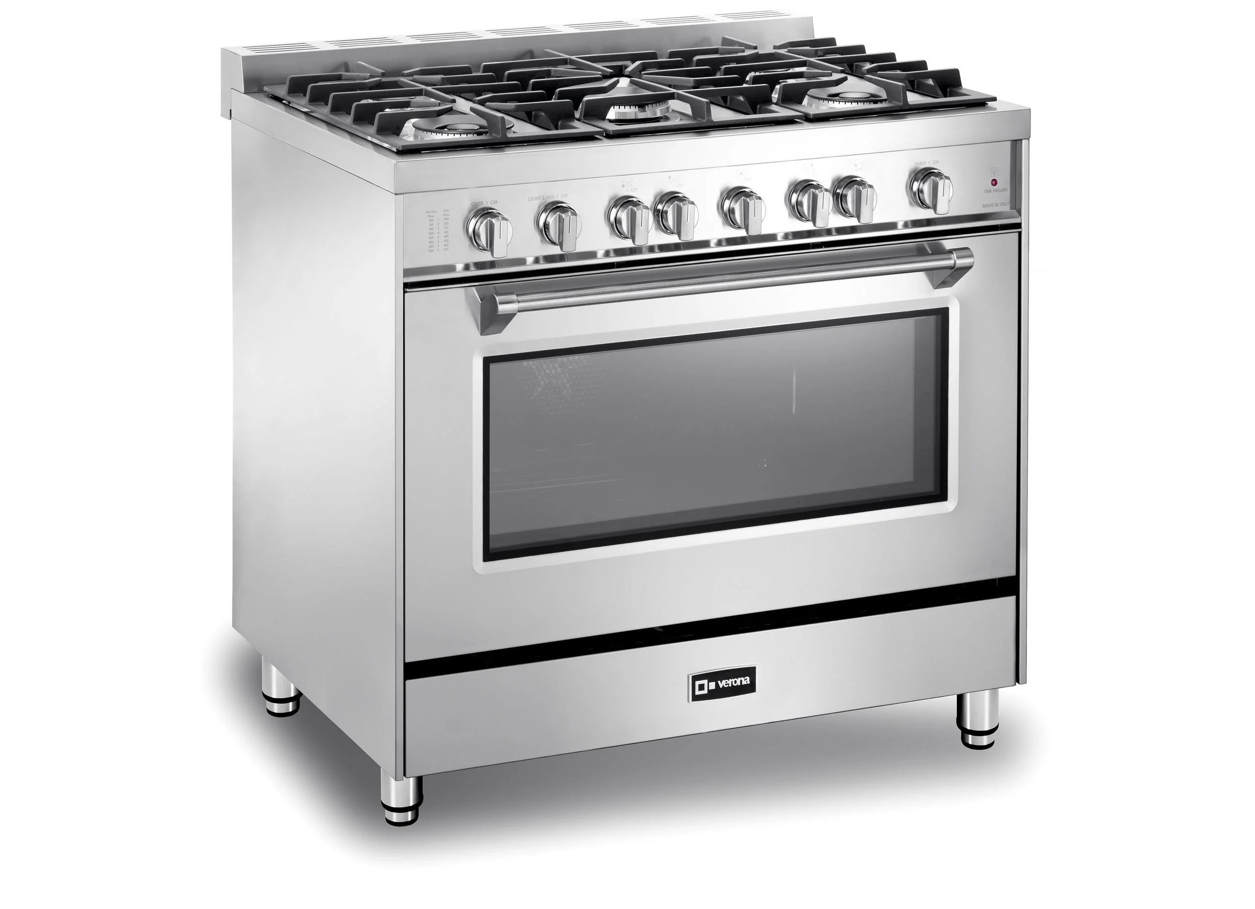 Verona VPFSGG365SS Prestige 36" Gas Single Oven Range - Stainless Steel - Image 3