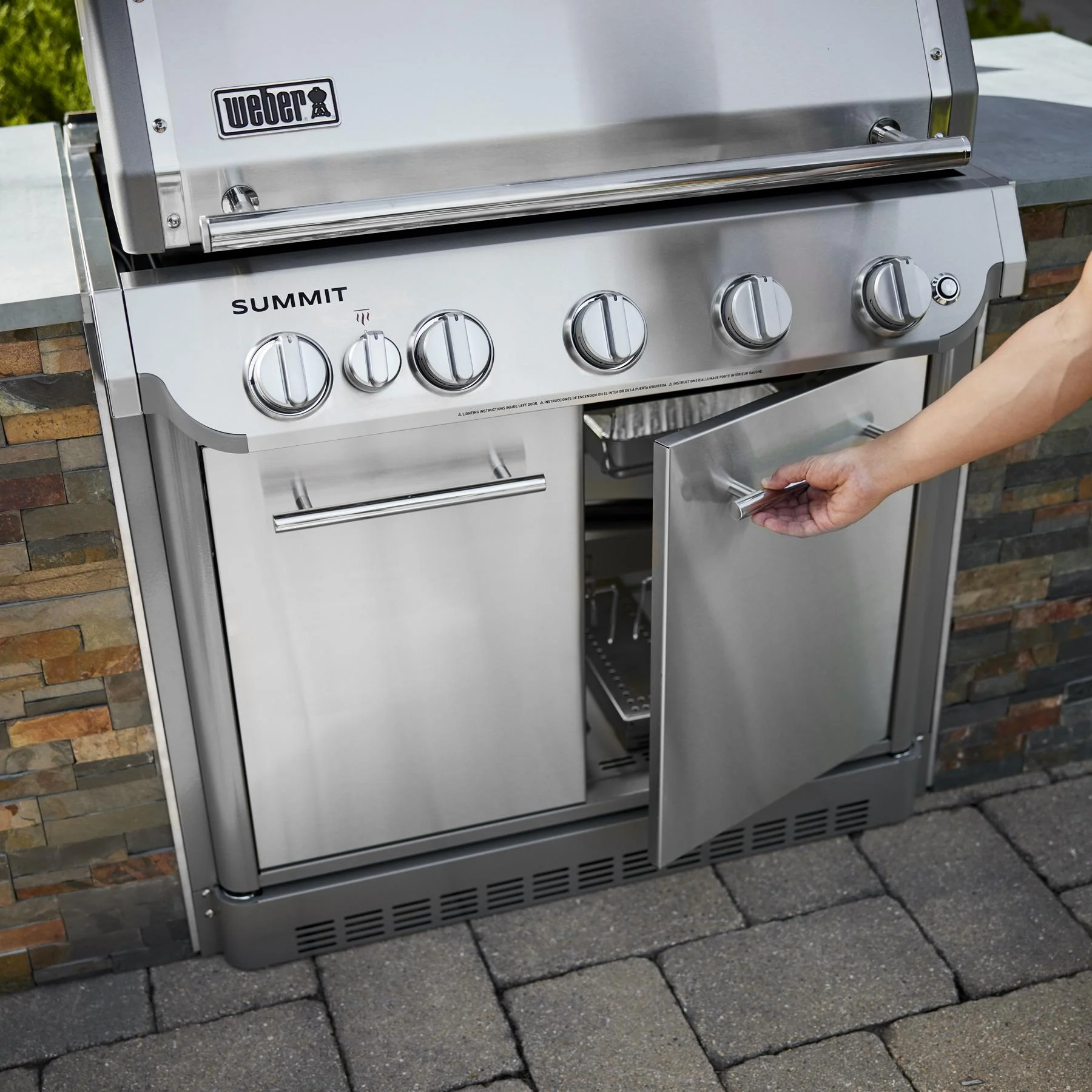 Weber 1500042 Summit® SB38 S Built-In Gas Grill (Liquid Propane) - Stainless Steel - Image 4