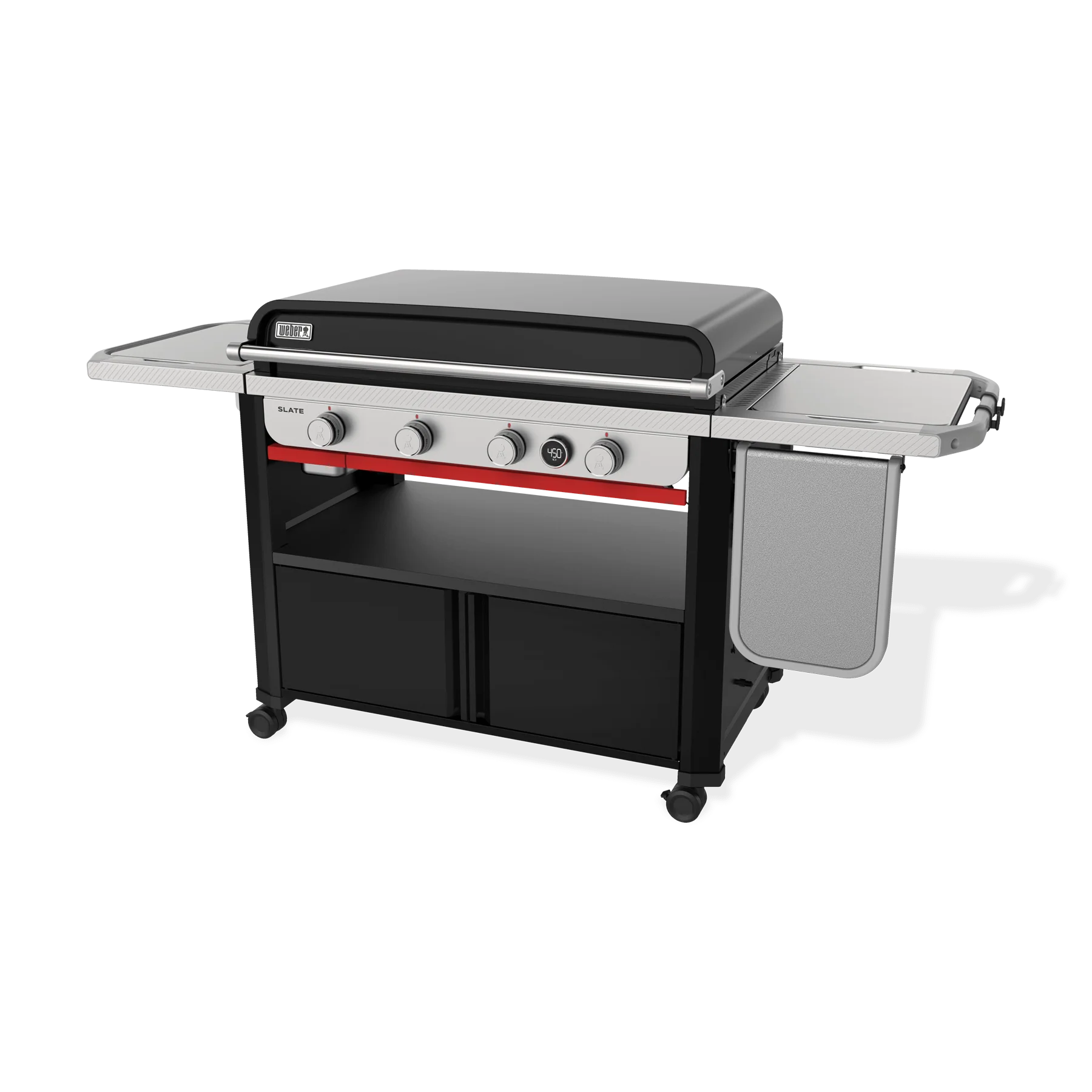 Weber 1500216 Slate® 36" Rust-Resistant Griddle with Flip-Up Side Table (Liquid Propane) - Black - Image 13