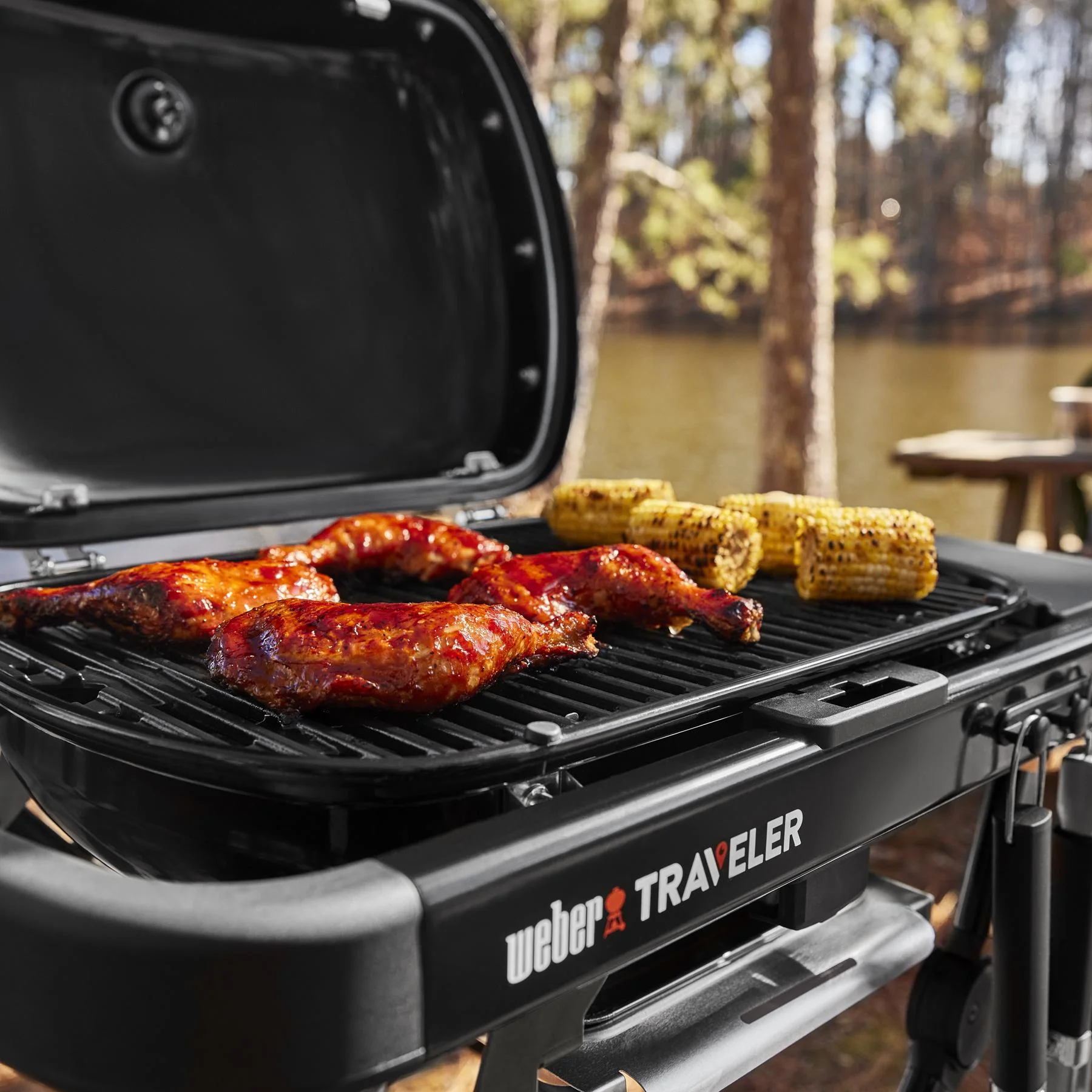 1500460 Weber Traveler® Compact Portable Gas Grill - Black - Image 7