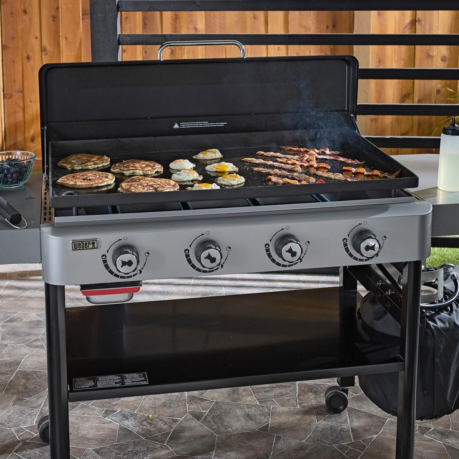 1501006 Weber® 36" Rust-Resistant Griddle - Black - Image 5