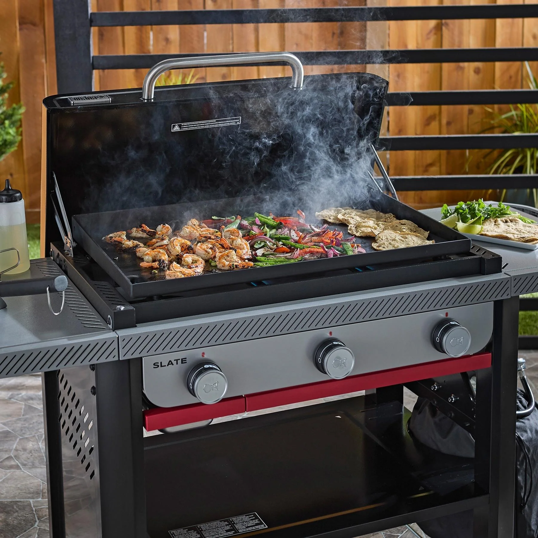 Weber 1501479 Slate® 28" Rust-Resistant Griddle (Natural Gas) - Black - Image 5