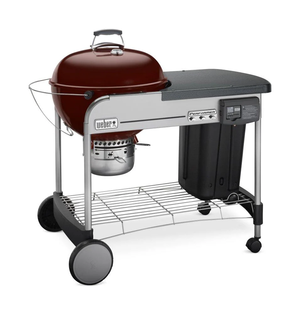 Weber 15503001 Performer Deluxe Charcoal Grill - 22" Crimson - Image 4