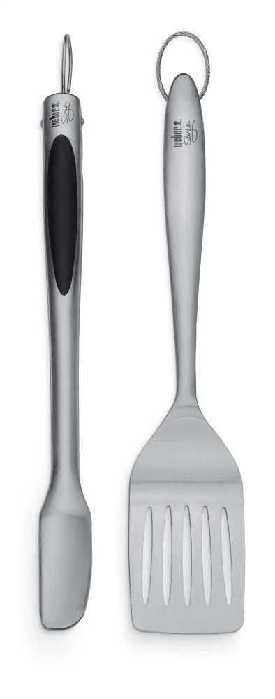 WEBER STYLE - Stainless Steel Two-Piece Barbecue Tool Set