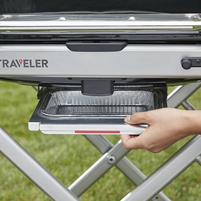 9010001 Weber Traveler® Portable Gas Grill - Black - Image 13