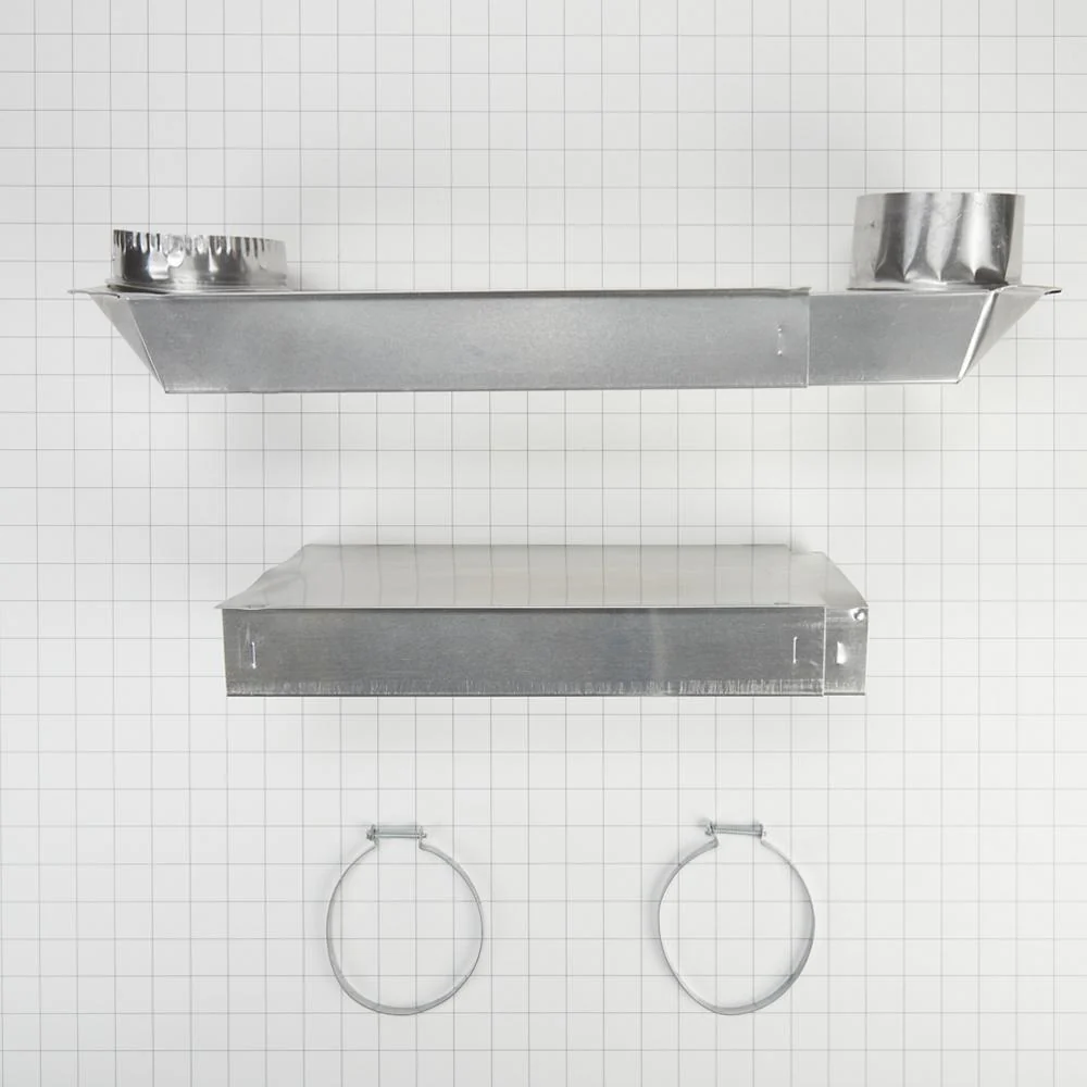 Whirlpool 4396014 29"-50" Dryer Telescoping Vent Periscope for 2.5" clearance, with 1 male snap-lock fitting and 1 draw-band collar - Image 6