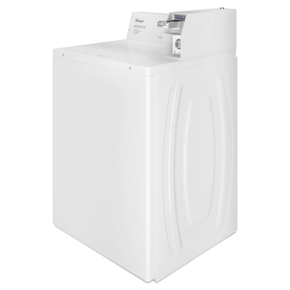 Whirlpool CAE2745FQ Commercial Top-Load Washer, Coin Slide - Image 3