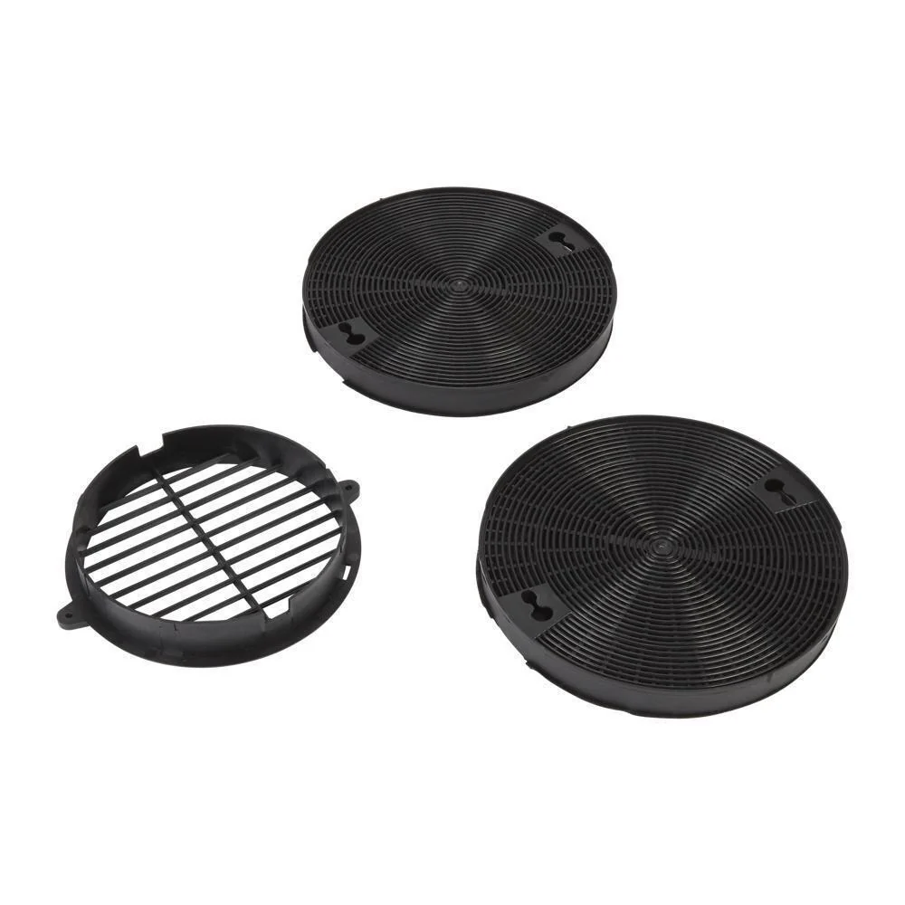 Whirlpool W10490330 Range Hood Recirculation Kit with (2) charcoal filters, (1) black vent cover and (2) mounting screws, fits UXL5430BSS