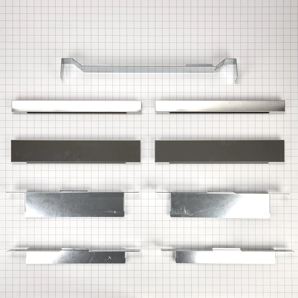 Whirlpool W11300447 Built-In Oven Side Trim Kit, Stainless Steel with (2) 30" trim pieces - Image 2