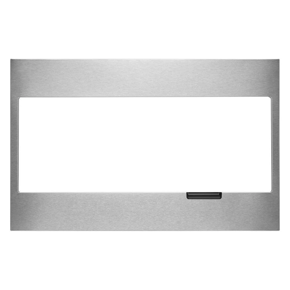 Whirlpool W11451313 Built-In Low Profile Microwave Standard Trim Kit with Pocket Handle, Stainless Steel, fits cut-out height 17-1/2" - Image 9