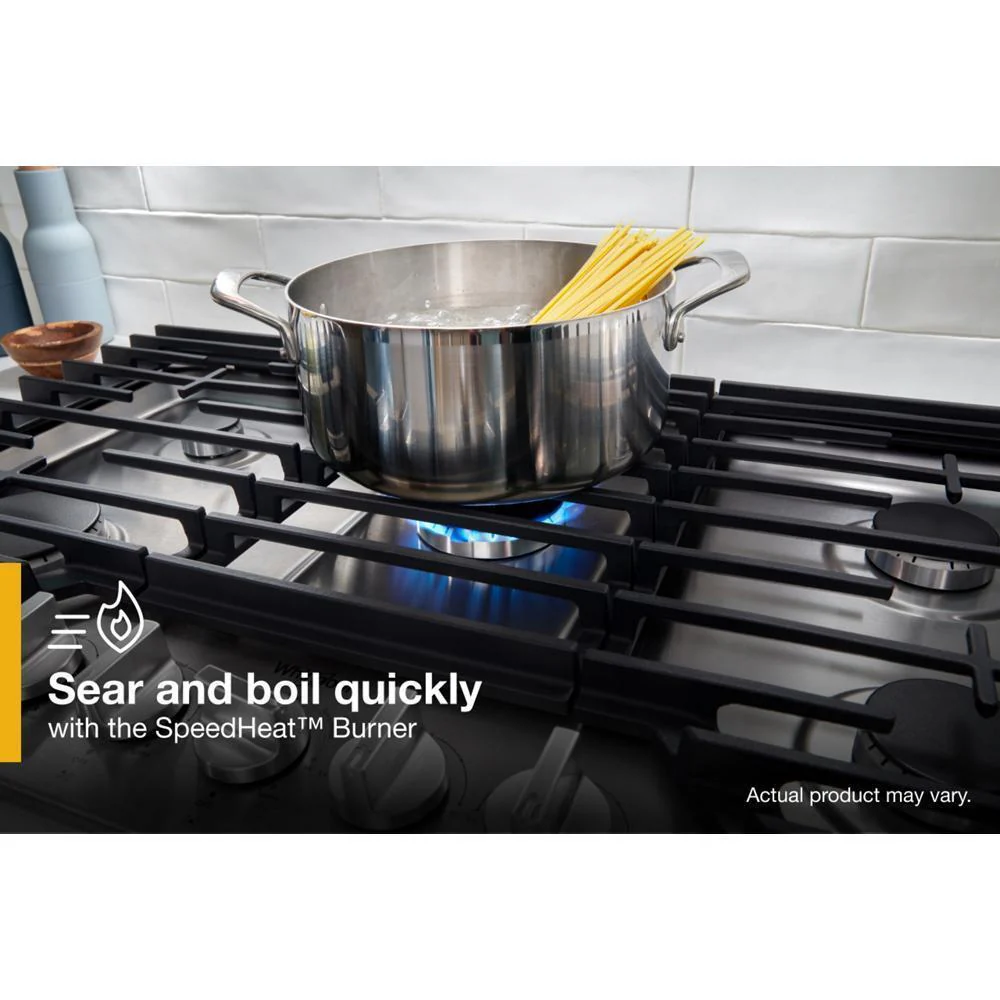 Whirlpool WCGK3030PW 30-inch Gas Cooktop with SpeedHeat™ Burners - Image 17